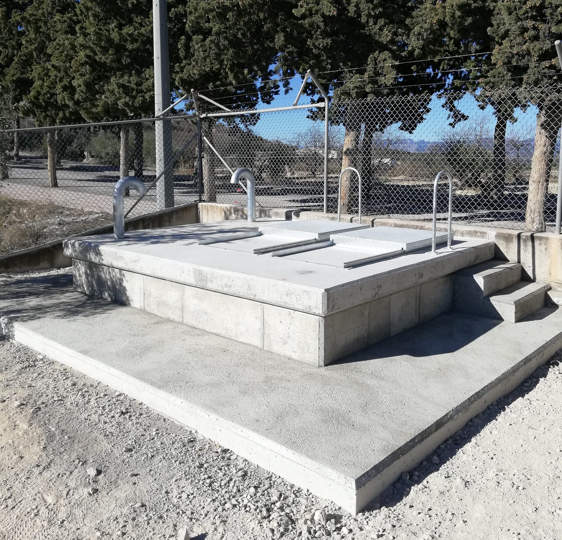 Conexion de los depósitos de Bullas. (Murcia). (MCT)